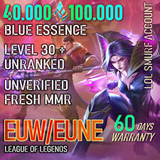 NA League of Legends Unranked Smurf LOL 40K 50K 60K 70K 80K 100K