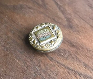  1 Antique Vintage Gold Plated Flower Design Cuff Link 1881 Pat.  - Picture 1 of 8