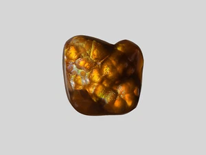 IGI Certified MEXICO Fire Agate 14.61 Cts Natural Untreated Brown Free Form - Picture 1 of 2