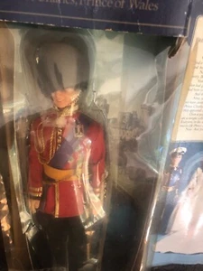 KING CHARLES PRINCE VINTAGE DOLL - WEDDING UNIFORM/CLOTHING - 11 1/2" W/ HAT - Bild 1 von 3