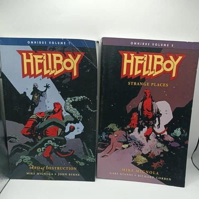 Lote Hellboy TPB - Juego de caja ómnibus - Serie completa - Ómnibus 1-4 Foto 1 de 4