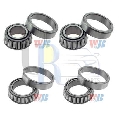 WJB 4pcs Front Inner Outer Wheel Bearing and Race Set for Ford F-250 1973-1985 - Image 1 of 4