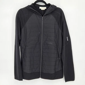 Icebreaker neu ohne Etikett Herren Medium Merinomischung Quantum Hybrid Langarm Reißverschluss Hoodie - Bild 1 von 7