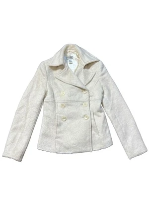 Guess Jeans Vintage Alpaca Wool Blend Pea Coat Jacket Women’s Sz XS - Image 1 of 4