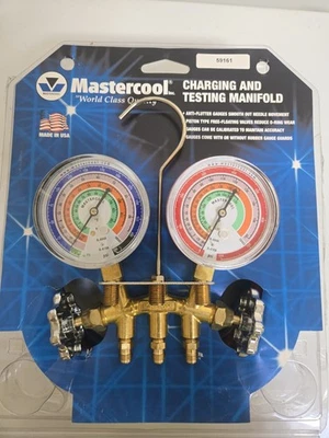 Conjunto de medidor coletor de carregamento e teste multicolorido Mastercool 59161 - Imagem 1 de 4