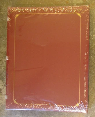 Álbum Creative Memories 12x15 columna abierta rojo caoba libro grande lámina dorada con pg NE Foto 1 de 3