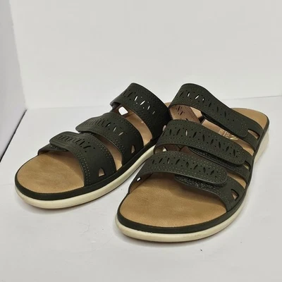 Taryn Rose Taylor Women's Olive Green Comfort Slide Sandals Size 8.5 - Image 1 of 4