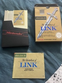 Nintendo Zelda II The Adventure of Link NES PAL 1989 en bo&icirc;te avec manuel