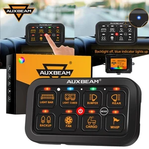 AUXBEAM RA80 RGB 8 Gang Switch Panel LED Circuit Control For Ford Ranger 22-24 - Picture 1 of 12
