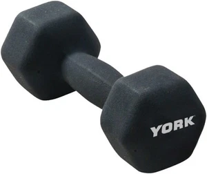 York Fitness Single Neoprene Hex coating Dumbbell - Picture 1 of 3