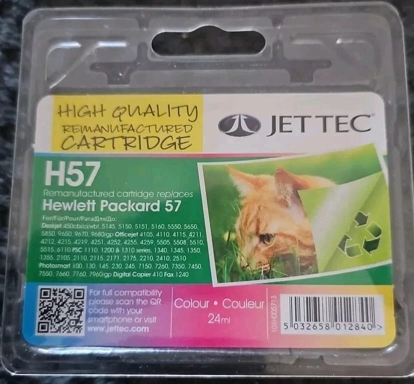 Ink Cartridges Suitable for HP H57, Colour, - Image 1 of 1