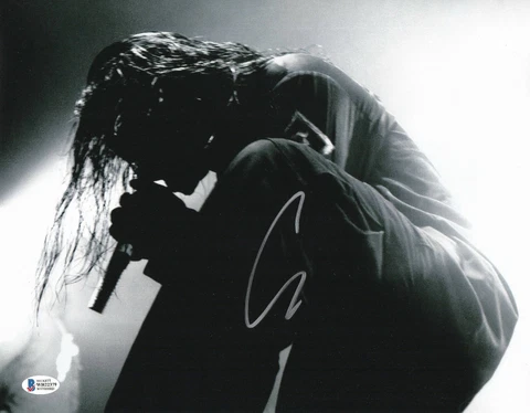 COREY TAYLOR SIGNED AUTOGRAPH 'SLIPKNOT' 'STONE SOUR' 11X14 PHOTO BECKETT 236 Cover