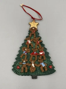 Vintage Stechpalme Bären Christbaumschmuck Santa’s World mit Bären 5” Dekoration - Bild 1 von 5