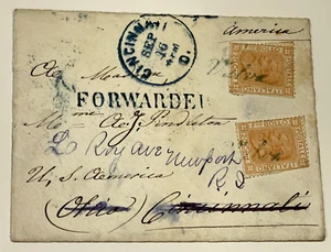 FUNDA SELLO ITALIA 1877 20c KING VICTOR EMMANUEL II - Imagen 1 de 4