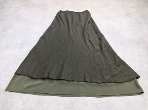 La Bottega Di Brunella Skirt Womens UK 16 18 Linen Wool Silk Maxi Vtg Italy Boho - Picture 1 of 9