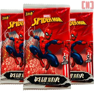 3x Original Disney Marvel Spiderman Hero Battle Kayou Trading Cards 5 Card Packs - Picture 1 of 3