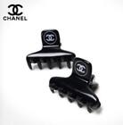 Chanel Mini Plastic Hair Clip Set Of 2 Black Novelty Women's 2023