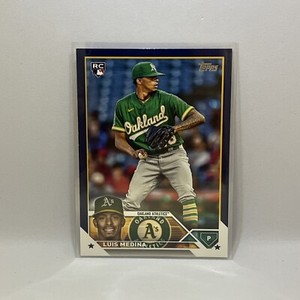2023 Topps Update LUIS MEDINA - Athletics ROYAL BLUE RC #US311