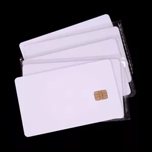 5 Pcs ISO PVC IC With SLE4442 Chip Blank Smart Card Contact IC Card Safety Wh*H, - Picture 1 of 8