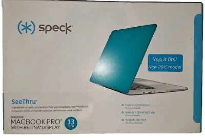 Новый Speck видеть через синий прозрачный чехол APPLE MAC Macbook Pro Сетчатка 13» 2015 - Изображение 1 из 2