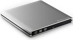 techPulse120 USB 3.1 TypC externes DVD CD Brenner Alu Silber Superdrive Laufwerk - Bild 1 von 5