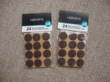 Harveys Self Adesive Floor Protectors Pack Contains 24 Round 2.5cm x2 Packs New 