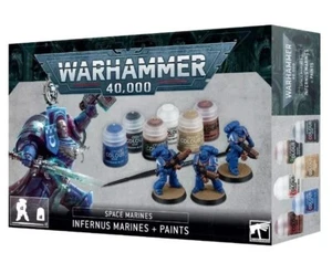 Warhammer 40,000 60-11 Space Marines: Infernus Marines + Paints Set New Boxed UK - Picture 1 of 1