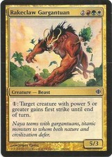 1x Foil - Rakeclaw Gargantuan - Magic the Gathering MTG Shards of Alara