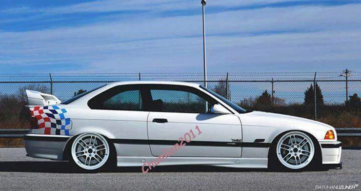 Alerón trasero de camión estilo de fábrica para BMW E36 M3 1992-1998 CUPÉ 2 PUERTAS ABS 4 PIEZAS Foto 1 de 4