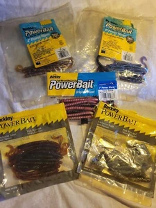 Vintage Powerbait Fishing Berkley Rare Bait Worms  discontinued Tequila Sunrise - Picture 1 of 6