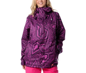 Volcom Ayers Insulated Jacket Womens Snowboard Ski 15k Waterproof XS Purple $200 - Picture 1 of 4