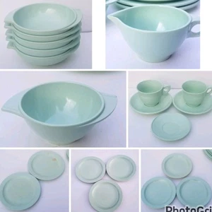 Vintage Boonton Melmac Dishes Mid Century 20PC LOT Plate Bowl Cup Saucer Retro - Picture 1 of 22