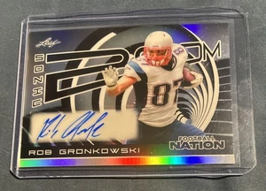 2025 Leaf Nation Sonic Boom Rob Gronkowski Auto 1/1 - Picture 1 of 2