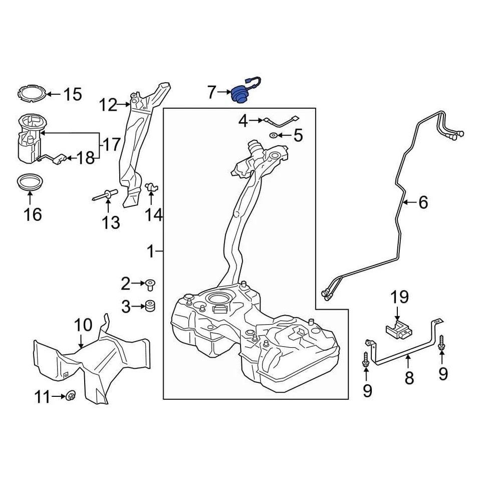 For Audi Q3 2023-2024 Audi 5WA201550BB Fuel Tank Cap Foto 1 de 1
