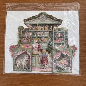 Victorian Christmas Advent Calendar Korsch Verlag Little Girl Toys Glitter VTG - Picture 1 of 6