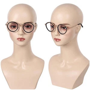Wicked Elphaba Round Clear Lens Glasses Wizard Hippie Frame Novelty Fancy Dress - Picture 1 of 11