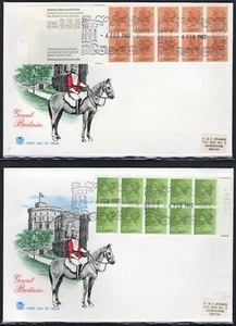 Gran Bretaña 4-2-80 £1.00 y £1.20 paneles de folleto en Stuart FDC (2025/03/31#07) - Imagen 1 de 1