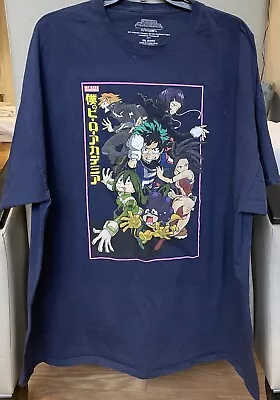 My Hero Academia Navy Blue Anime Graphic T-Shirt 3X Large - Image 1 of 4