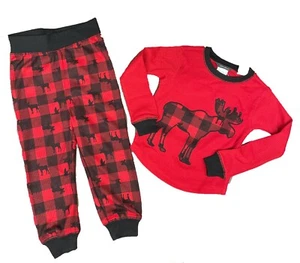 Eddie Bauer Kid's 2 Piece Sleep Wear Tango Red - Picture 1 of 2