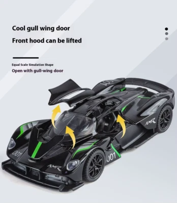 1:32 Aston Martin Valkyrie AMR 001 Supercar Alloy Diecast Metal Model Car - Image 1 of 4