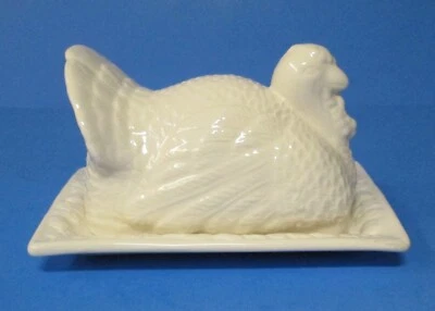 Lindo plato de mantequilla cubierto TOM TURKEY 10 Strawberry Street Farmhouse Collection rj Foto 1 de 4