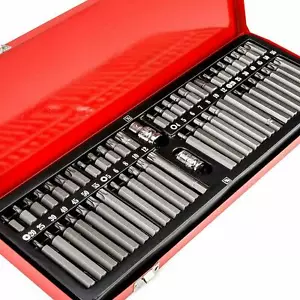SET DI CHIAVI INSERTI 54 PEZZI TORX ESAGONALI E MILLE RIGHE X BULLONI SPANATI - Foto 1 di 24