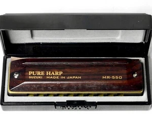 Suzuki Mundharmonika PURE HARP MR-550 Palisander Auslaufware aus Japan - Bild 1 von 12