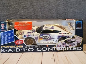 1996 Porsche 911 GT1 Digitcon Mobil 1 Race R/C Car 1:12 Radio Shack Control - Picture 1 of 13