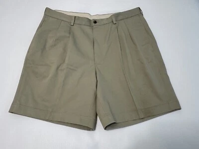 Pantalones Cortos Chinos Brooks Brothers 346 Advantage Para Hombre 38 Caqui Plisado (sho1293Ww) Defecto Foto 1 de 4