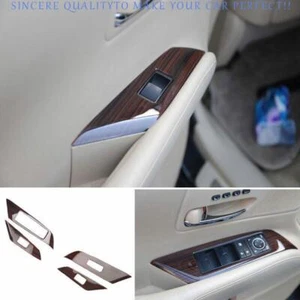 Para Lexus RX350 450h 2010-15 Grano Madera Ventana Elevador Panel Interruptor Botón Cubierta 4x - Imagen 1 de 9