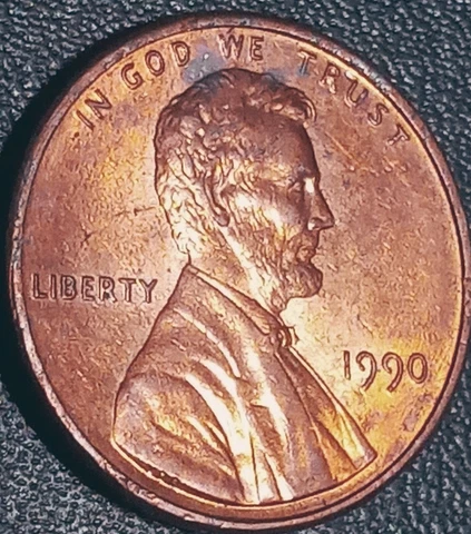 1990 lincoln penny no mint mark Cover