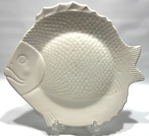 2 Vintage Chicken of the Sea Tuna Plates Pottery California 10.25"x9.5" - Picture 1 of 7