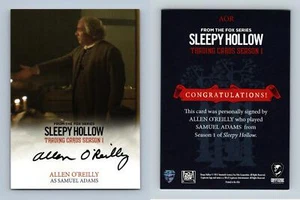 Allen O'Reilly As S. Adams #AOR Sleepy Hollow S1 Cryptozoic Autograph Card - Picture 1 of 1