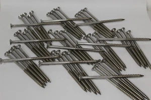 V2A -Holzbauschrauben Torx Senkkopf 8 x 140/70 mm  Konstruktionsschrauben T40 - Bild 1 von 8